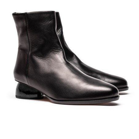 Hot Sale AW23 PATTI Smoke | Black Leather Ankle Boots