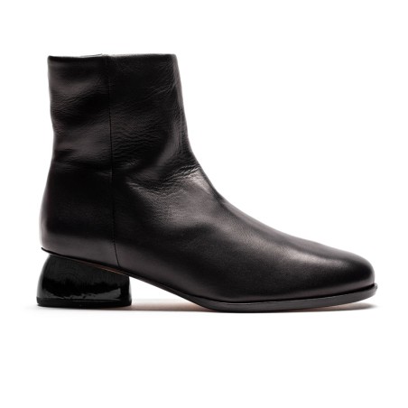 Hot Sale AW23 PATTI Smoke | Black Leather Ankle Boots