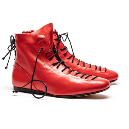 Hot Sale SS24 MAGRITTE Tomato | Leather Boots