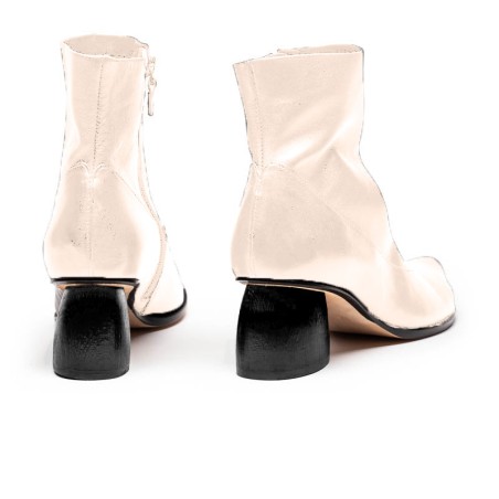 Hot Sale SS24 MANUELA Off-white | Leather Boots On Hand Now