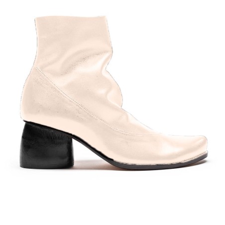 Hot Sale SS24 MANUELA Off-white | Leather Boots On Hand Now