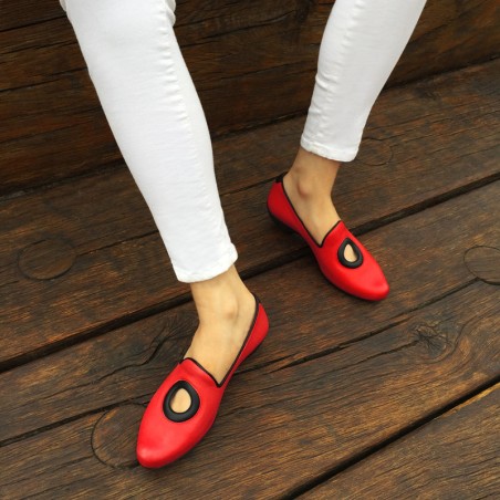 Hot Sale SS24 PEG Tomato | Leather Pumps Ready for Shipment