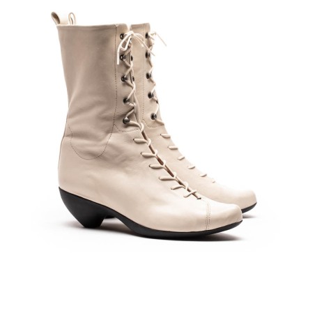 Hot Sale SS24 TANYA Off-White | Leather Boots Available for Immediate Shipping