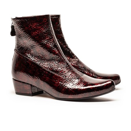 Hot Sale ARLINDA Malbec | Printed Patent Leather Boots New Release