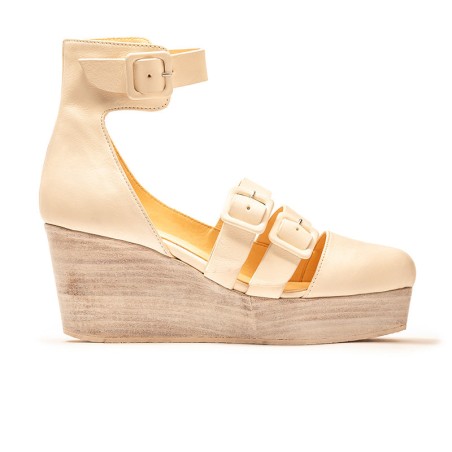 Hot Sale SS25_06 STEPH Parchment | Leather Sandals Immediate Availability