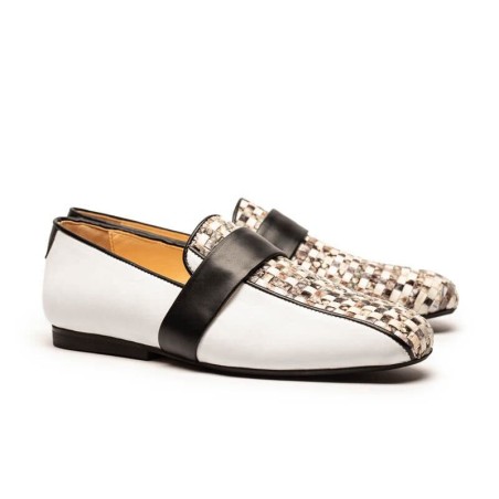 Hot Sale SS25_38 MONDRIAN Fossil | Leather Loafers