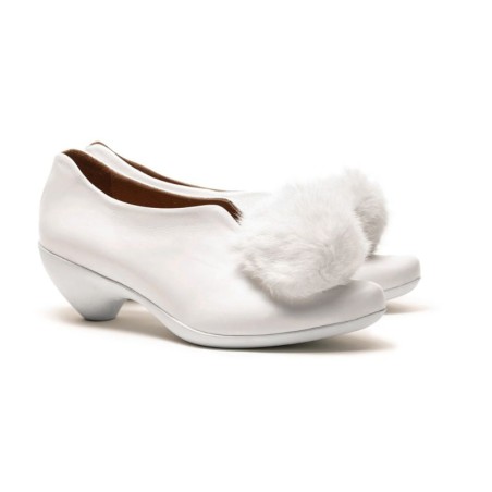 Hot Sale SS25_29 PUFFBALL White | Leather Slip On