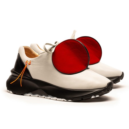 Hot Sale AW24_04 DOT Cherry | Leather Sneakers Immediate Availability