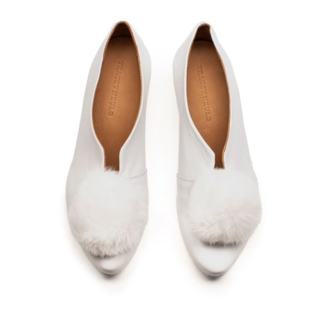 Hot Sale SS25_29 PUFFBALL White | Leather Slip On