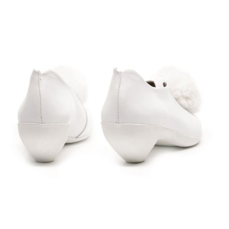 Hot Sale SS25_29 PUFFBALL White | Leather Slip On