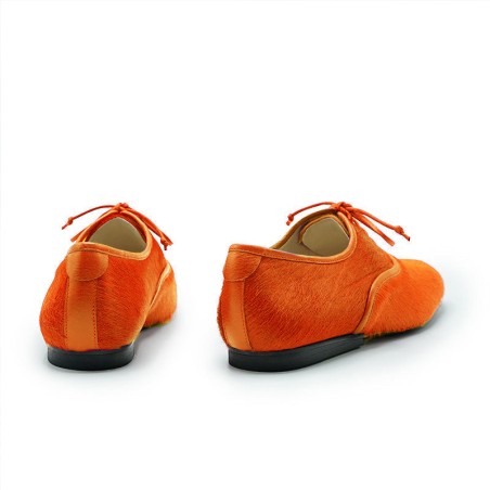 Hot Sale SS25_40 DUTRONC Pumpkin | Orange Leather Derby Available for Immediate Shipping