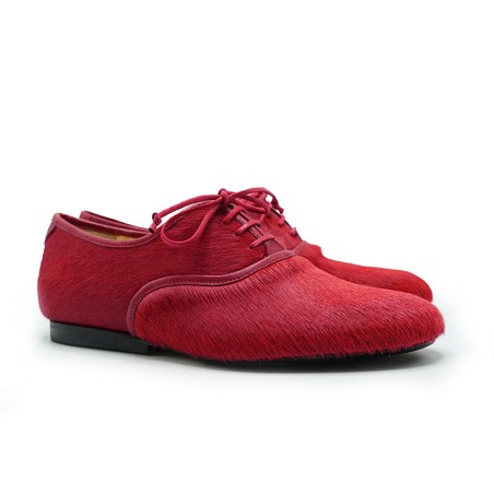 Hot Sale SS25_39 DUTRONC Rambutan | Red Hair-on Leather Derby Available Now