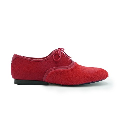 Hot Sale SS25_39 DUTRONC Rambutan | Red Hair-on Leather Derby Available Now