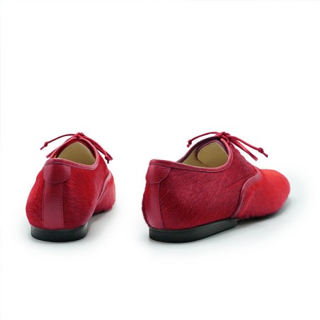 Hot Sale SS25_39 DUTRONC Rambutan | Red Hair-on Leather Derby Available Now