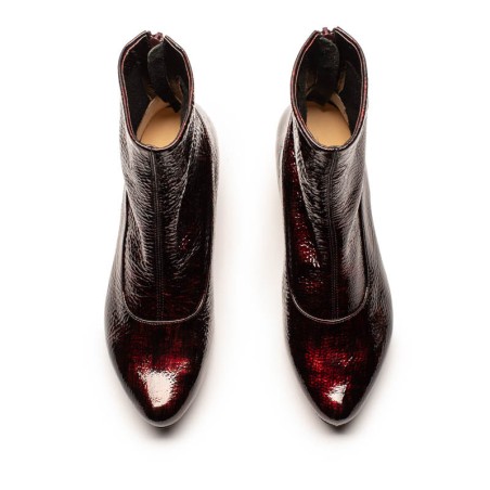 Hot Sale ARLINDA Malbec | Printed Patent Leather Boots New Release