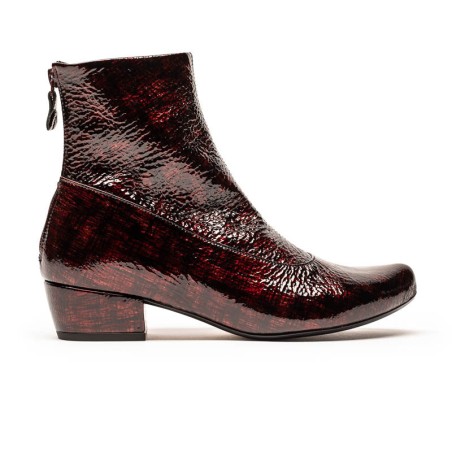 Hot Sale AW24_32 ARLINDA Malbec | Printed Patent Leather Boots Hot New Item