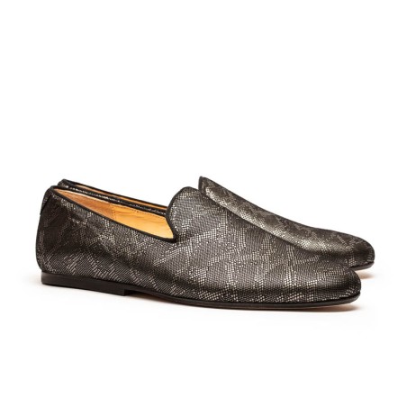 Hot Sale AW24_34 LOAFER Silver Lattice | Leather Just In