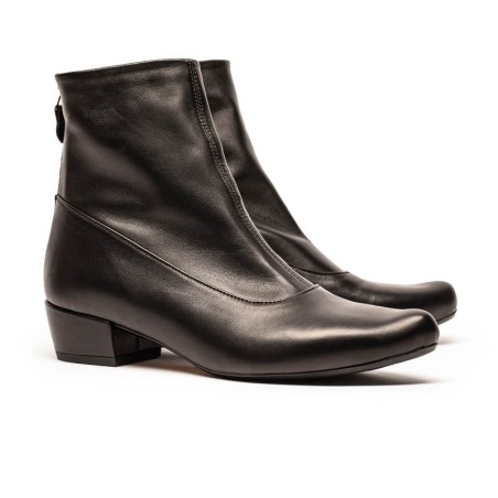 Hot Sale ARLINDA Smoke | Black Leather Boots Ready for Shipment