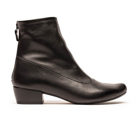 Hot Sale ARLINDA Smoke | Black Leather Boots Ready for Shipment