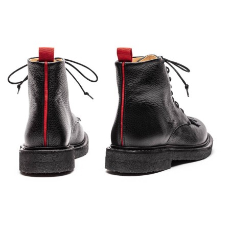 Hot Sale AW23 ROPER Smoke | Black Leather Lace Up Boots