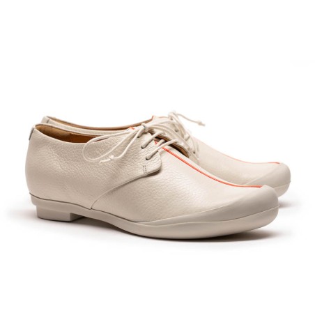 Hot Sale AW23 GEEK GoFaster Gesso | Ivory Stripe Leather Sneakers Fresh Release