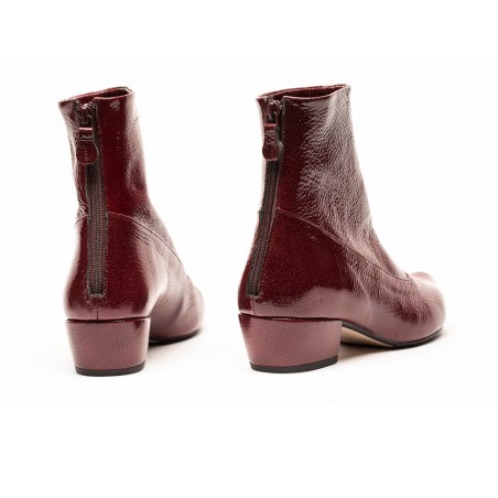 Hot Sale ARLINDA Bordeaux | Soft Patent Leather Boots In Stock