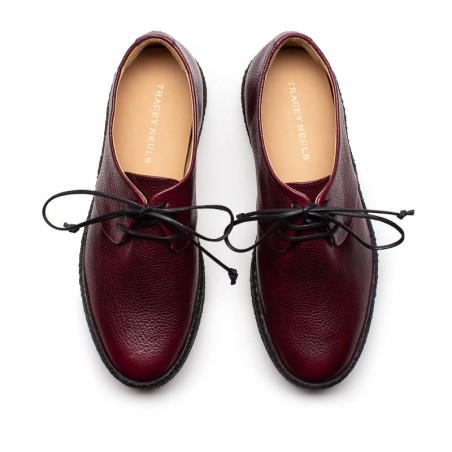 Hot Sale AW23 GEEK PLATFORM Malbec | Burgundy Leather Derby Immediate Availability