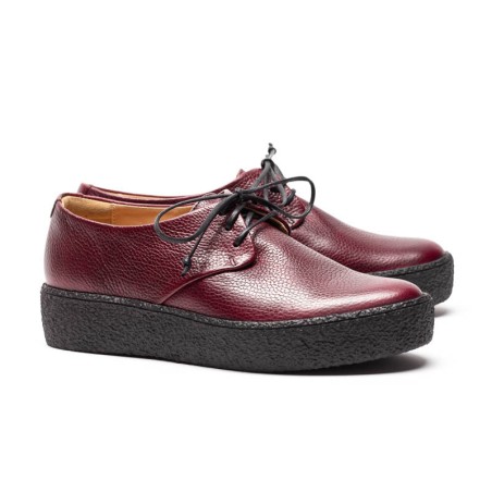 Hot Sale AW23 GEEK PLATFORM Malbec | Burgundy Leather Derby Immediate Availability