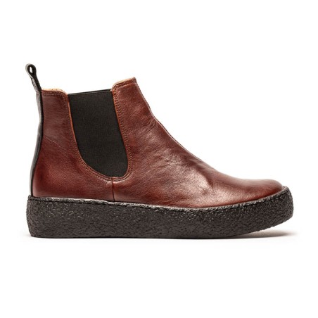 Hot Sale GEORGE PLATFORM Chestnut  | Leather Chelsea Boot Immediate Availability