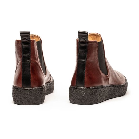 Hot Sale GEORGE PLATFORM Chestnut  | Leather Chelsea Boot Immediate Availability