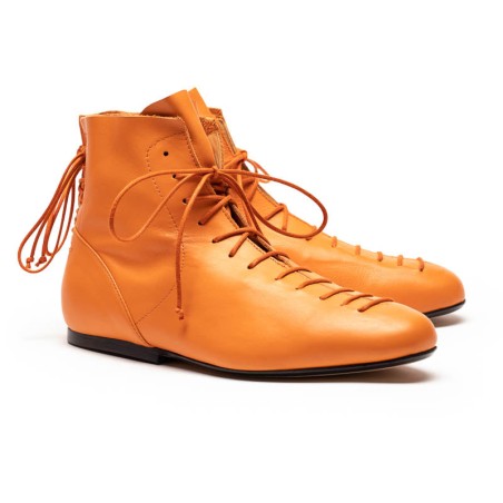 Hot Sale MAGRITTE Tangerine | Leather Boot In Stock