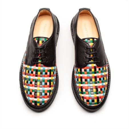 Hot Sale PABLO Carnival | Woven Leather Derby Fresh Release