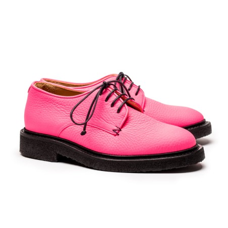 Hot Sale PABLO Hot Pink | Leather Derby Immediate Availability