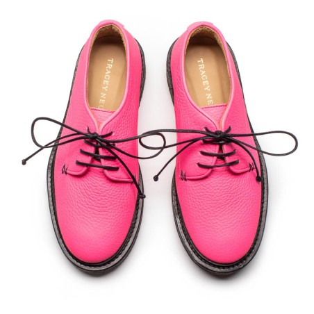 Hot Sale PABLO Hot Pink | Leather Derby Immediate Availability