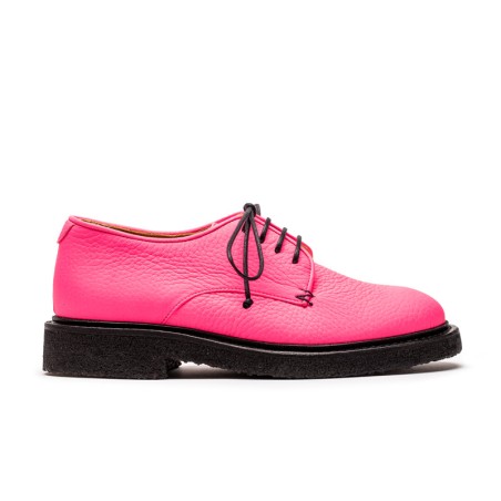 Hot Sale PABLO Hot Pink | Leather Derby Immediate Availability