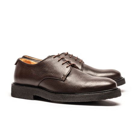 Hot Sale PABLO Dark Chocolate | Grain Leather Derby Available Now