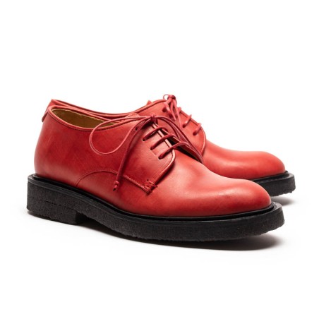 Hot Sale AW23 PABLO Ochre | Malbec Leather Crepe Sole Derby Hot New Item