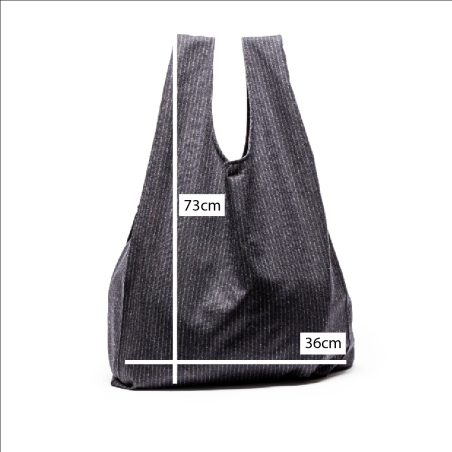 Hot Sale SHOPPER Pinstripe | Grey Wool Bag Available for Immediate Shipping