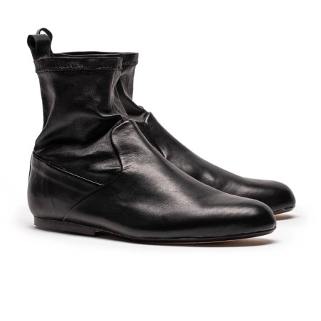 Hot Sale AW23 IRENE Smoke | Black Stretch Leather Boots New Stock