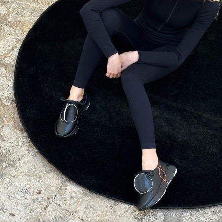 Hot Sale SS24 DOT Smoke | Black Leather Sneakers Just Launched