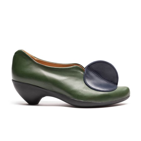 Hot Sale AW23 LOWTOP Earth | Forest Navy Slip On Mid Heels In Stock