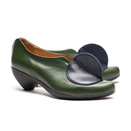 Hot Sale AW23 LOWTOP Earth | Forest Navy Slip On Mid Heels In Stock